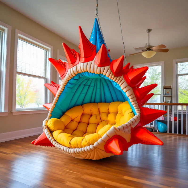 🦖 Sillón colgante de dinosaurio