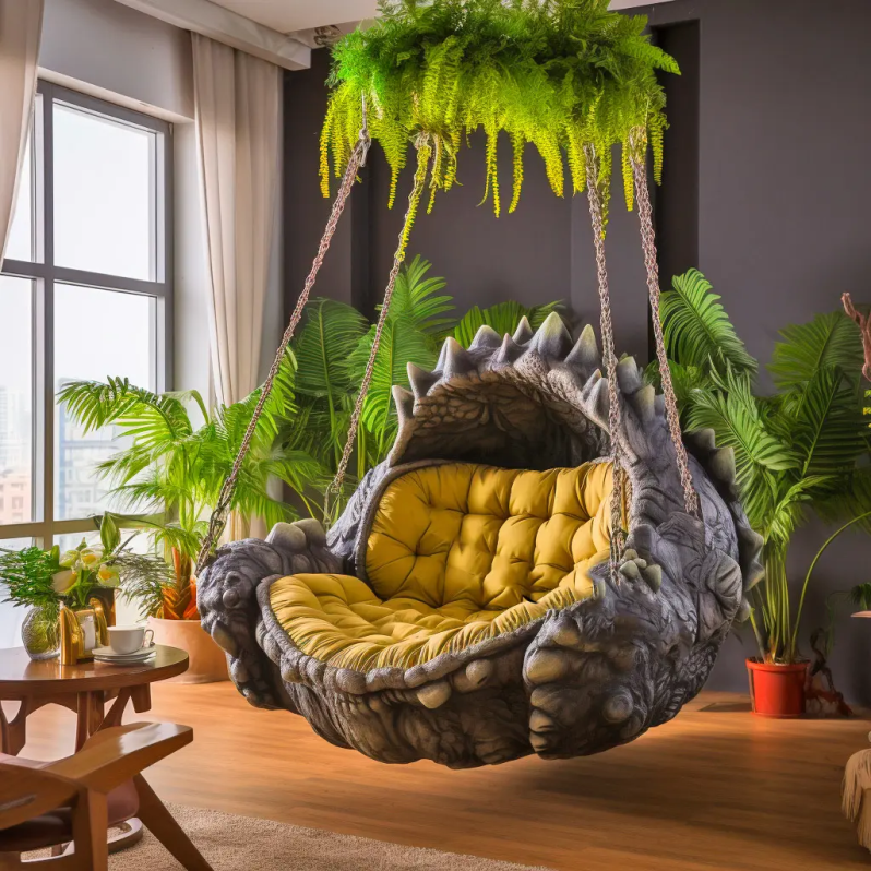 🦖 Sillón colgante de dinosaurio