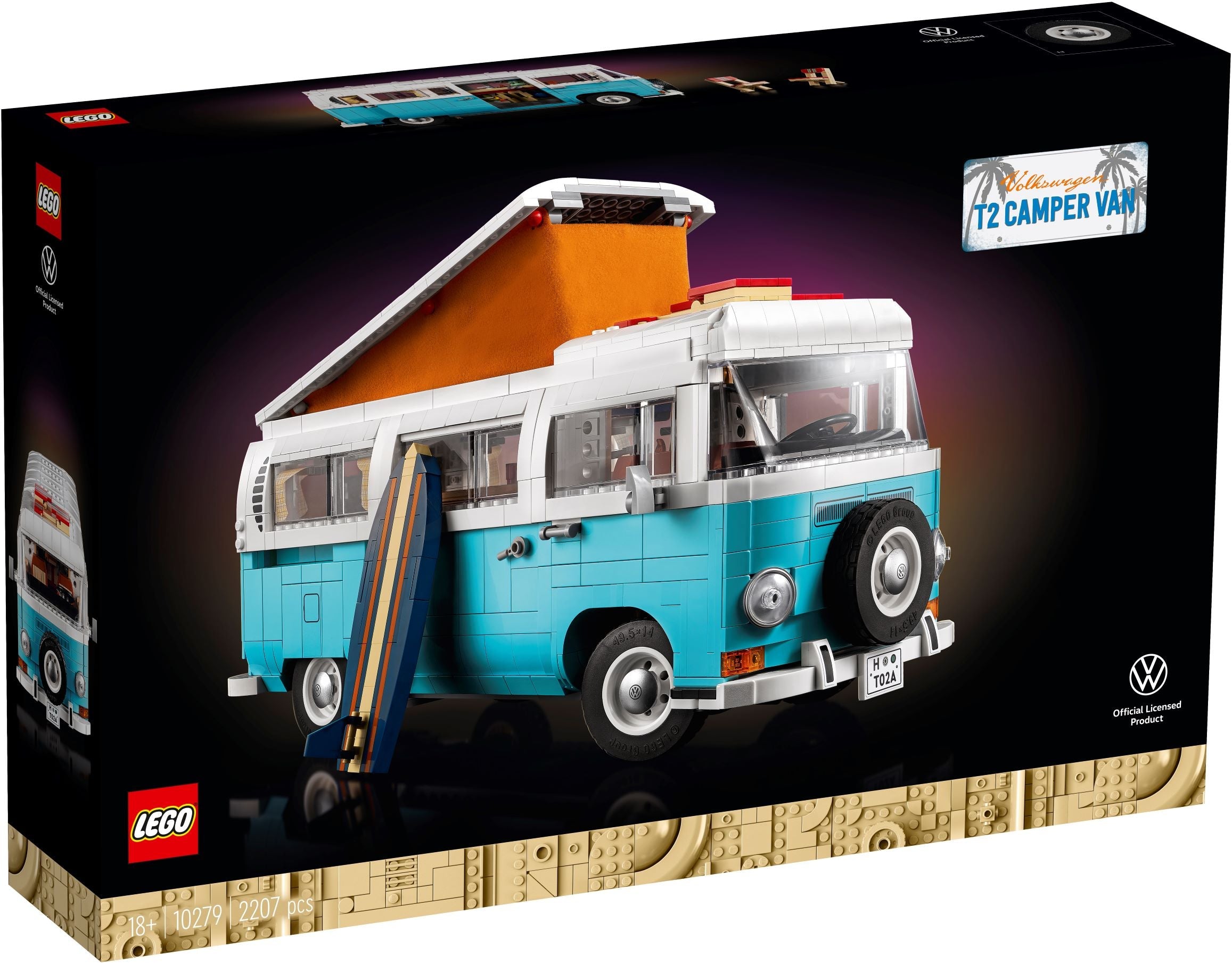 LEGO   10279 ICONS VOLKSWAGEN T2 CAMPER VAN