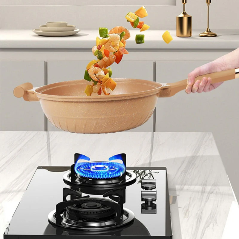 🔥Envío gratuito🔥Wok con cesta para cocinar al vapor