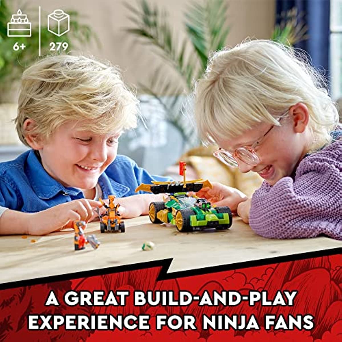 LEGO Ninjago Lloyd’s Race Car EVO 71763 Building Toy Set for Kids, Boys, and Girls Ages 6+ (279 Pieces)