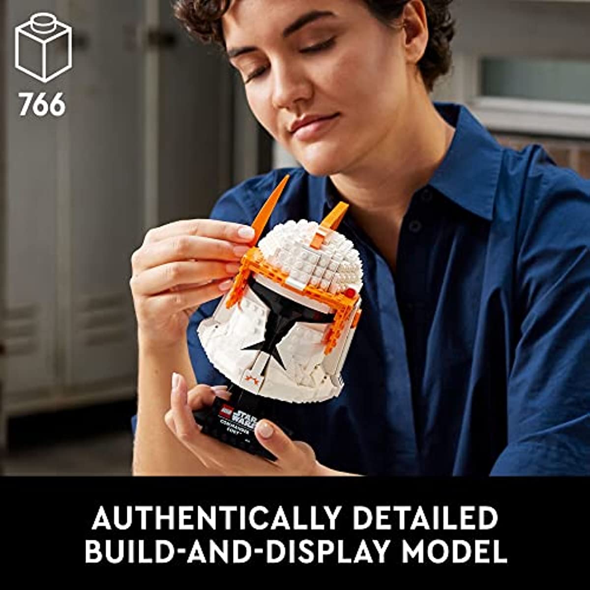 LEGO Star Wars Clone Commander Cody Helmet 75350 Collectible Set for Adults, The Clone Wars Memorabilia, Collection Gift Idea, Decor Display Model,766 Pieces