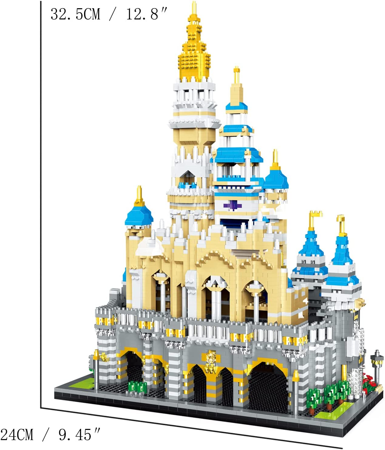 LEGO   TzFioy Fairyland Castle Building Blocks Set (5297Pcs) European Architecture Model Educational Toys Micro Bricks for Kids Adults