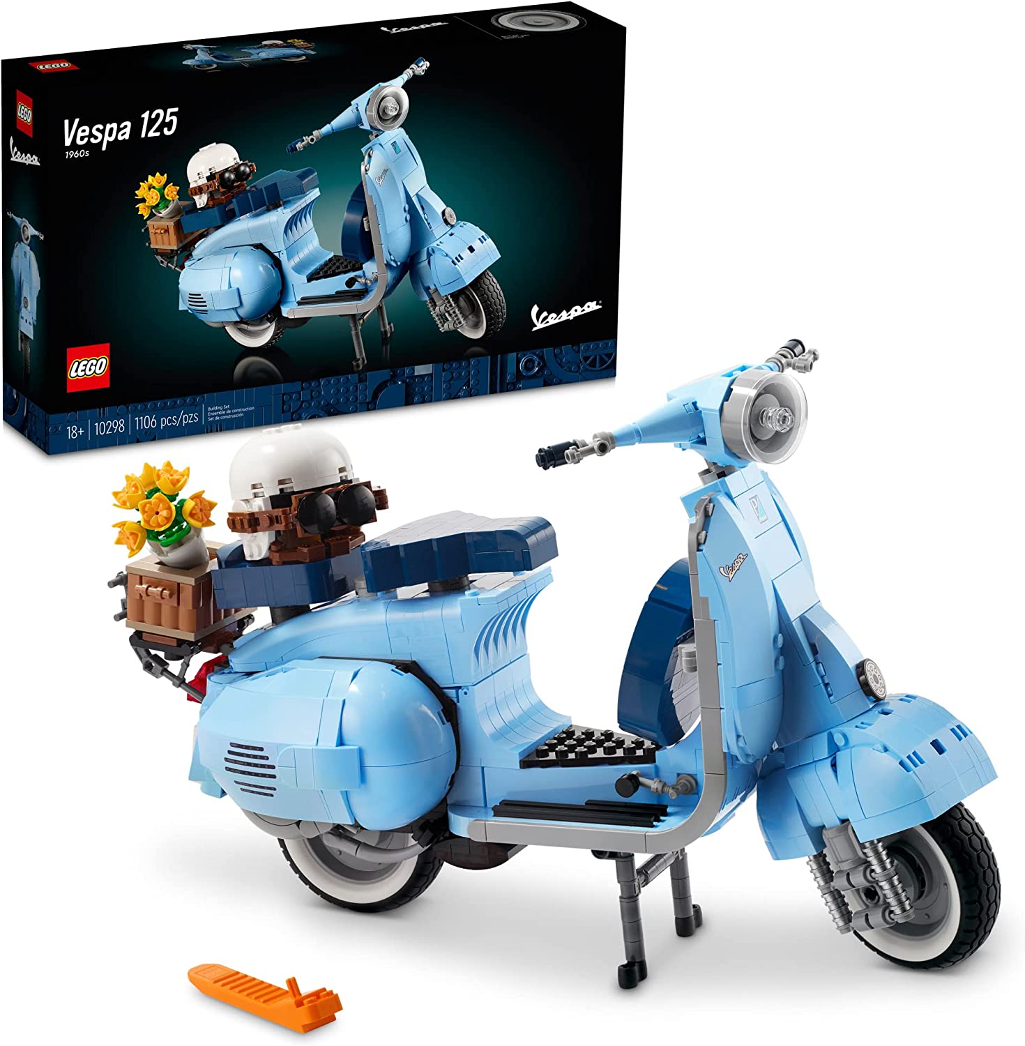 LEGO Icons Vespa 125 10298 Building Set for Adults (1107 Pieces)