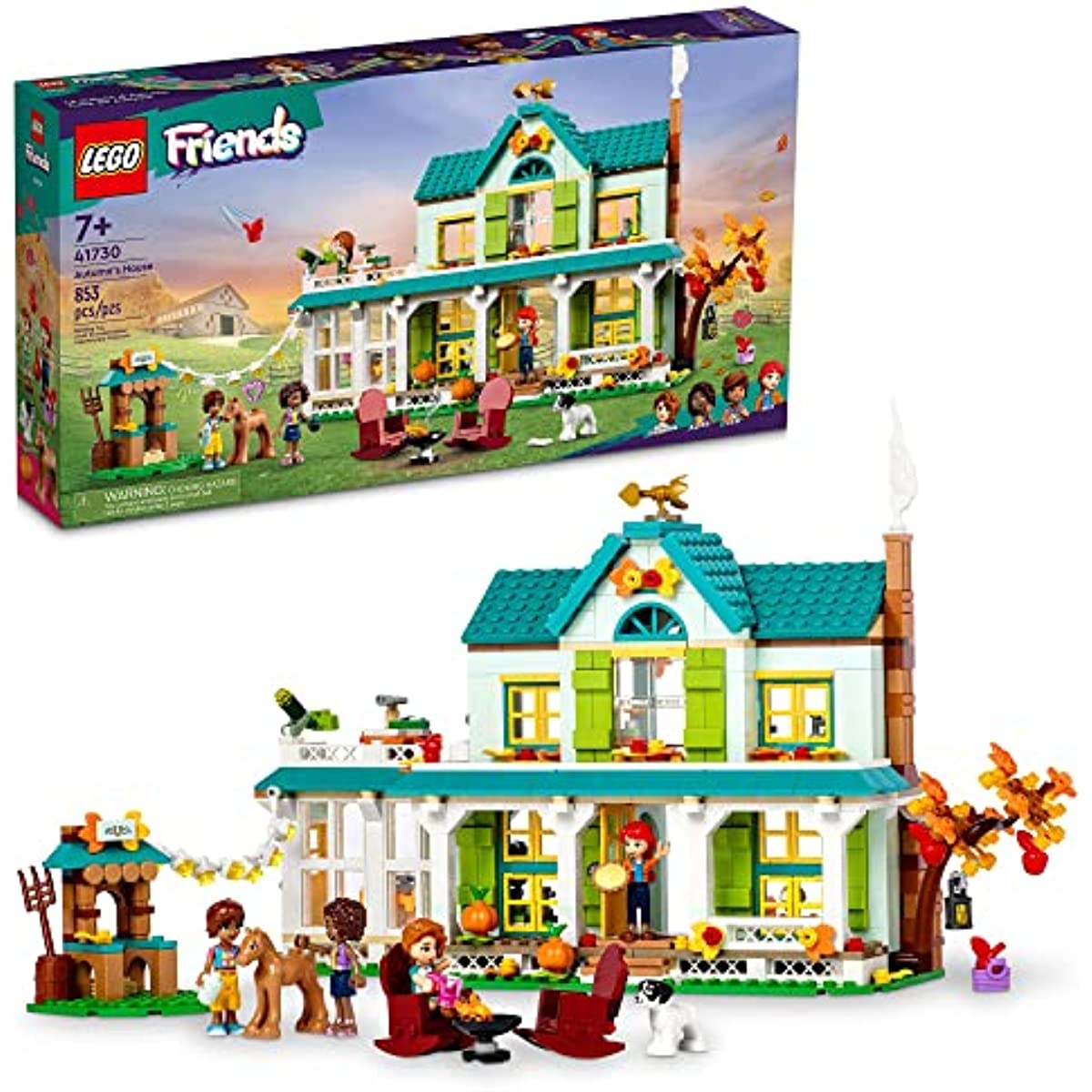 LEGO Friends Autumn's House 41730, Dolls House Playset with Accessories, Toy Horse & Mia Mini-Doll, Toys for Girls and Boys 7 Plus Years Old, Birthday Gift Idea
