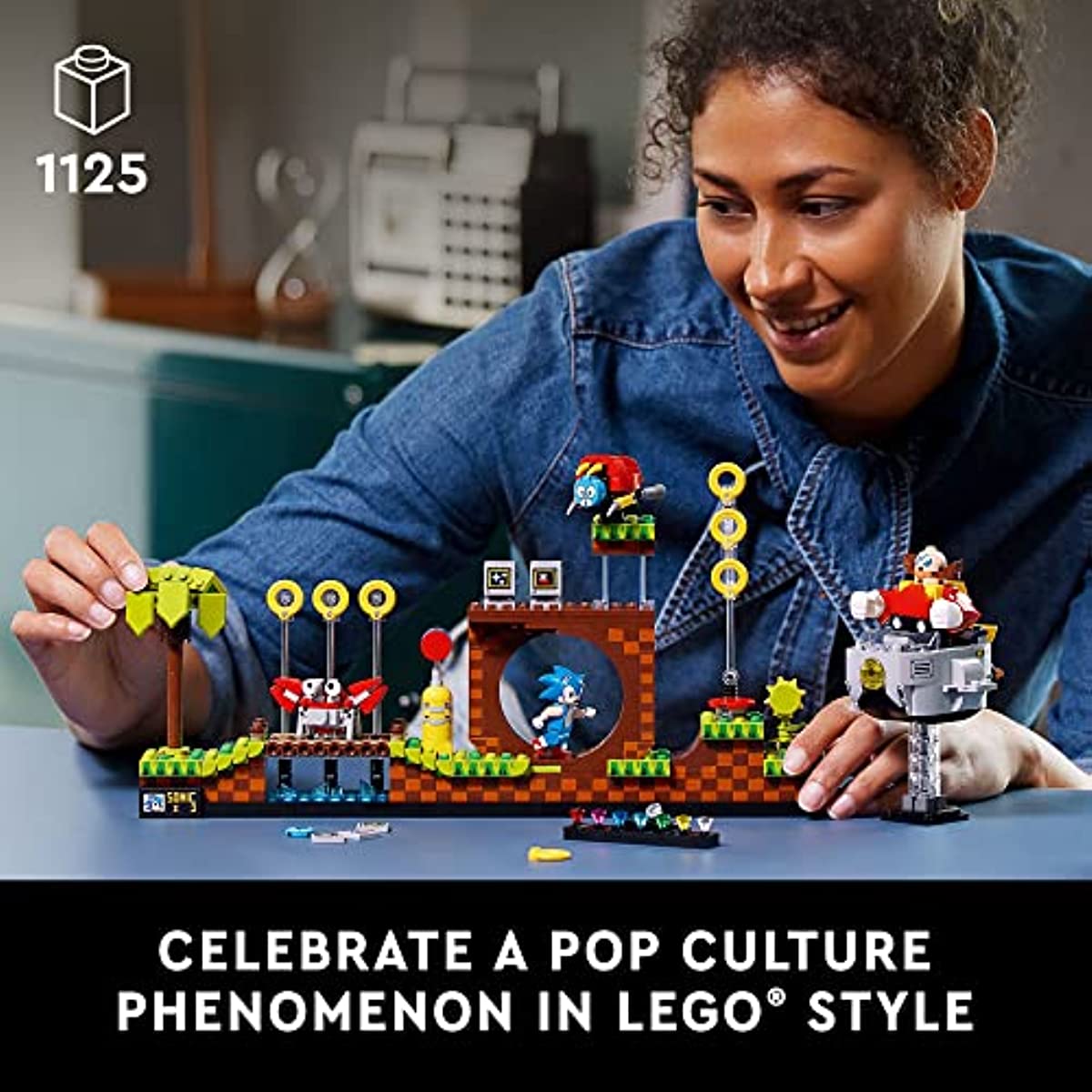 LEGO Ideas Sonic The Hedgehog – Green Hill Zone 21331 Building Set for Adults (1125 Pieces)