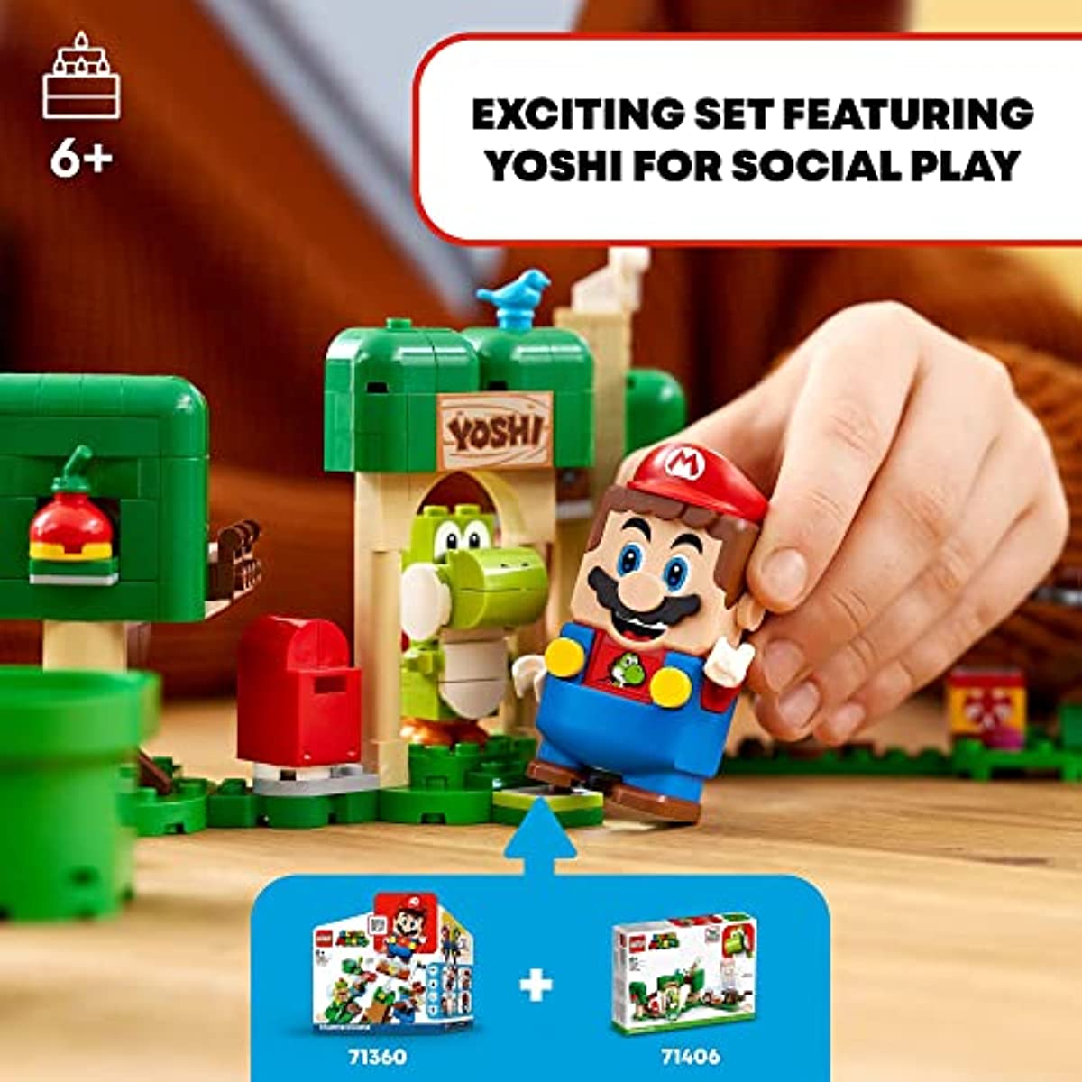 LEGO Super Mario Yoshi’s Gift House Expansion Set 71406 Building Toy Set for Kids, Boys, and Girls Ages 6+ (246 Pieces)