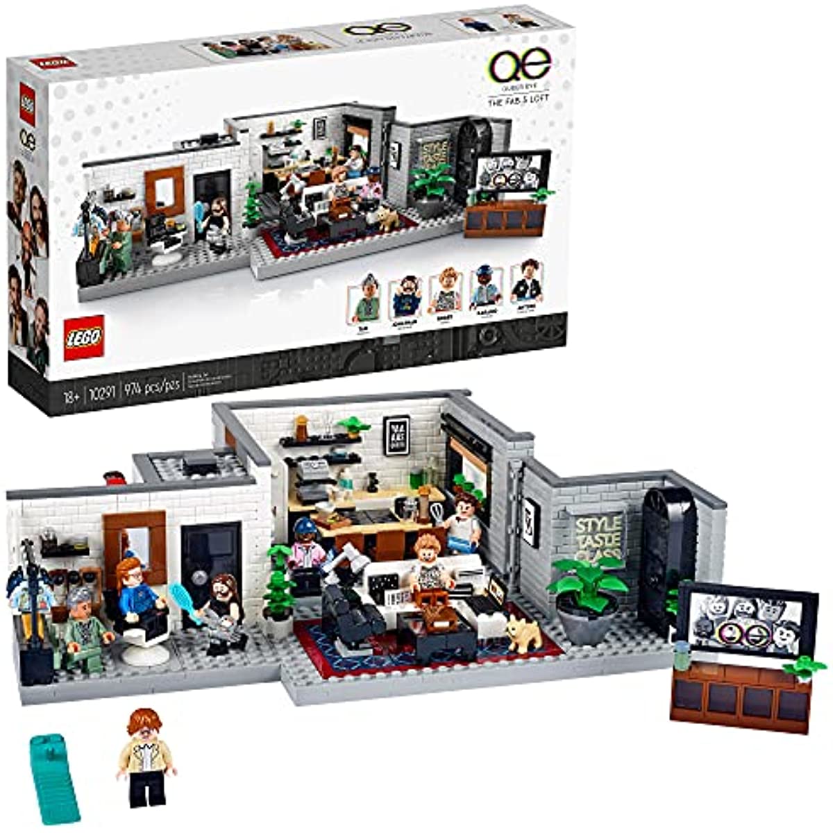LEGO Queer Eye – The Fab 5 Loft 10291 Building Kit (974 Pieces)