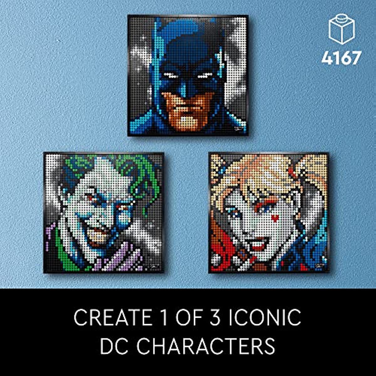 LEGO Art Jim Lee Batman Collection 31205 Wall Décor Building Set for Adults (4,167 Pieces)