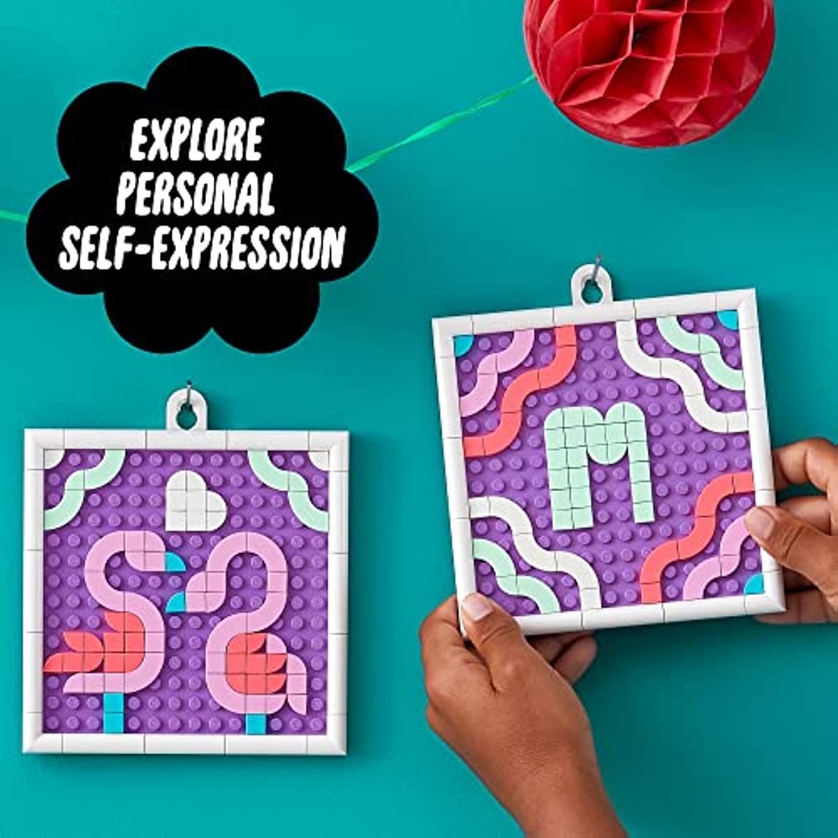 LEGO DOTS Message Board 41951 with Easter Colors, DIY Craft Decoration Kit, Great Easter Gift Idea and Basket Stuffer, Customizable Toy with Colorful Tiles for Kids Ages 6 and up