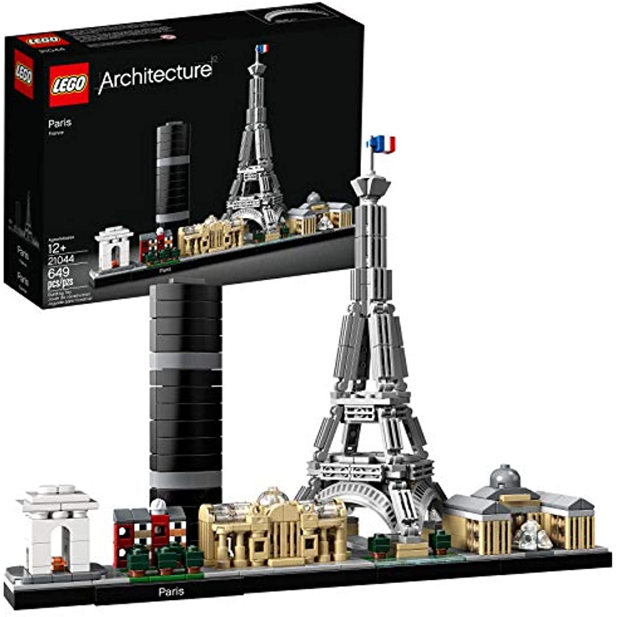 LEGO Architecture Paris 21044 Building Toy Set for Kids, Boys, and Girls Ages 12+ (649 Pieces)