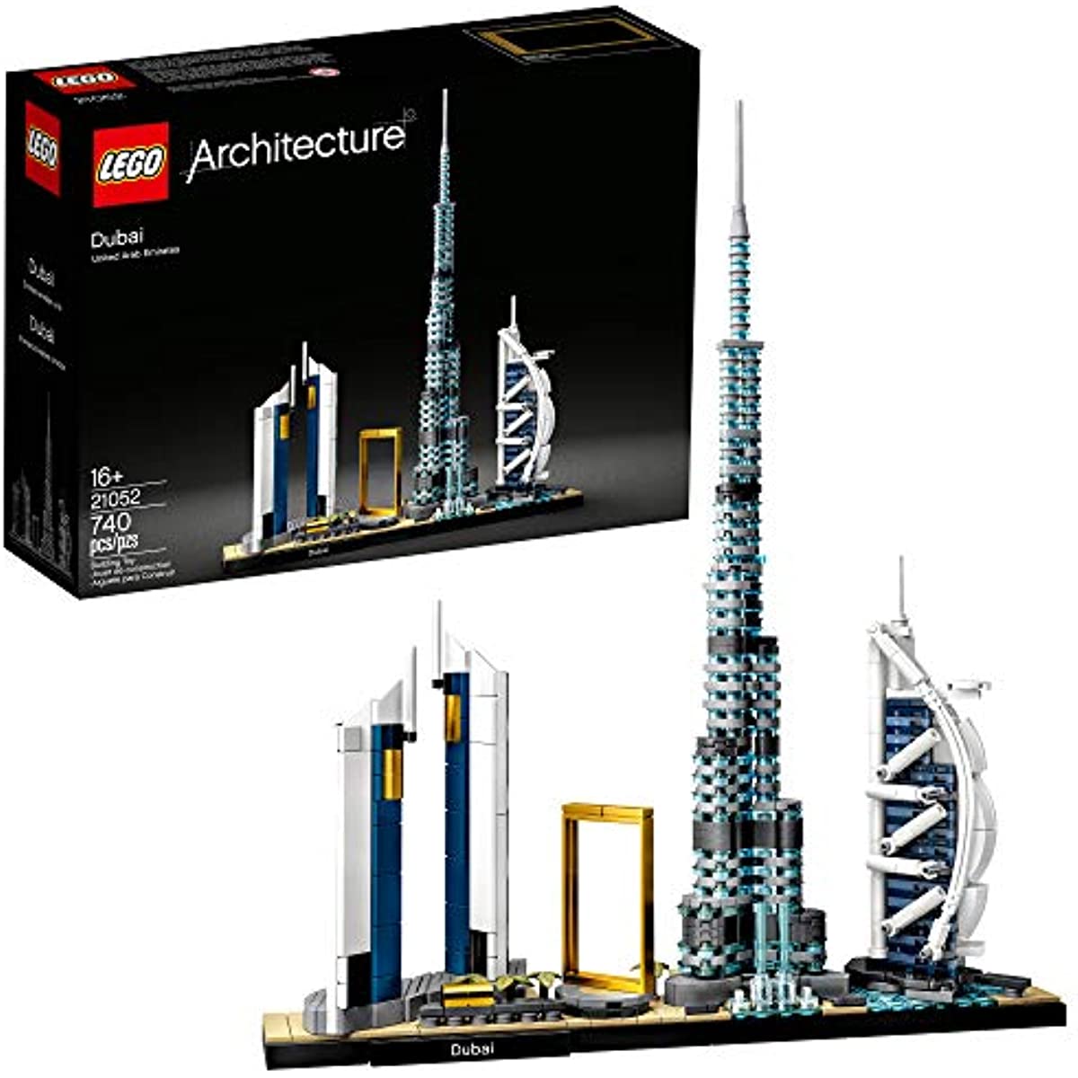 LEGO Architecture Skylines: Dubai 21052 Building Kit, Collectible Architecture Building Set for Adults (740 Pieces)