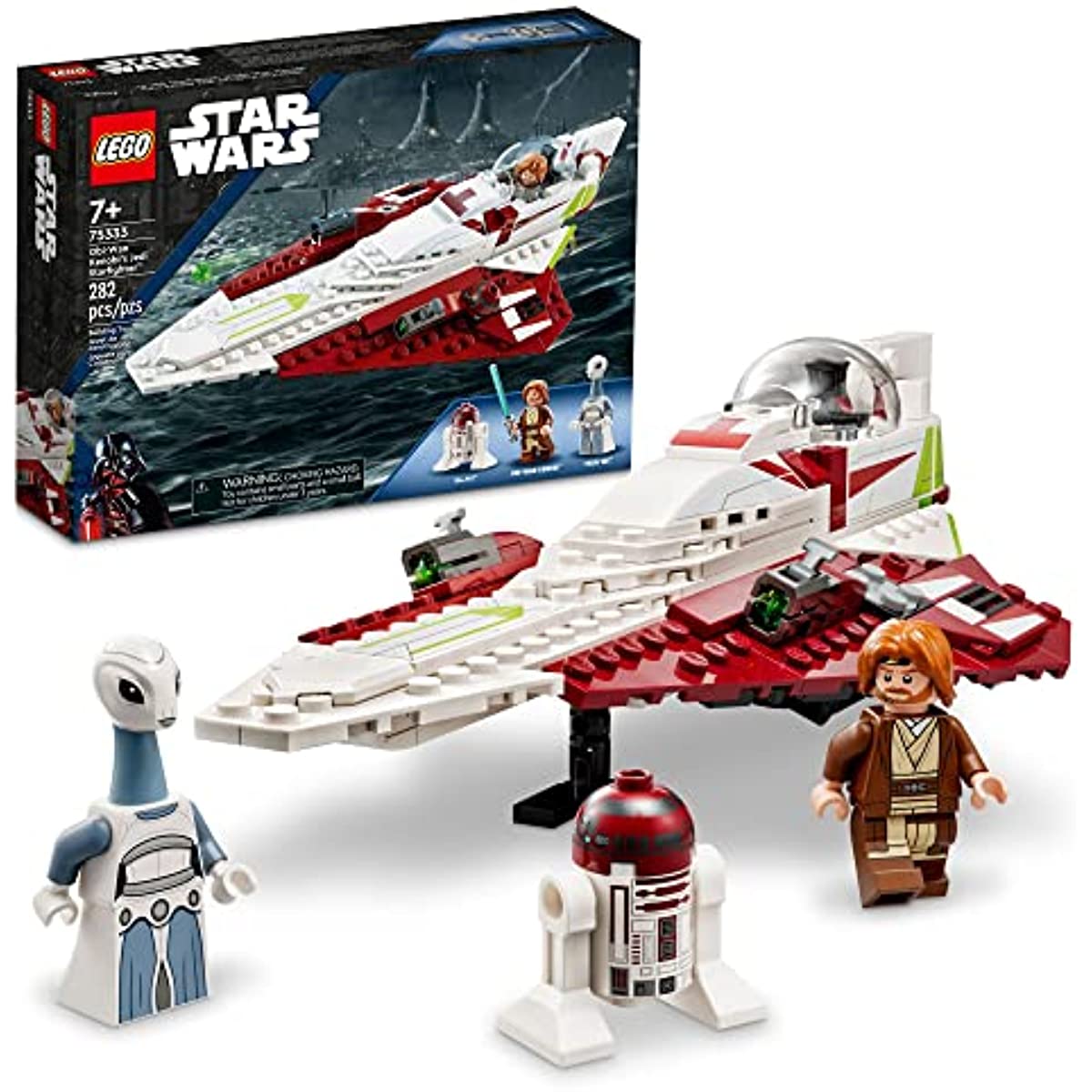 LEGO Star Wars OBI-Wan Kenobi’s Jedi Starfighter 75333 Building Toy Set for Kids, Boys, and Girls Ages 7+ (282 Pieces)