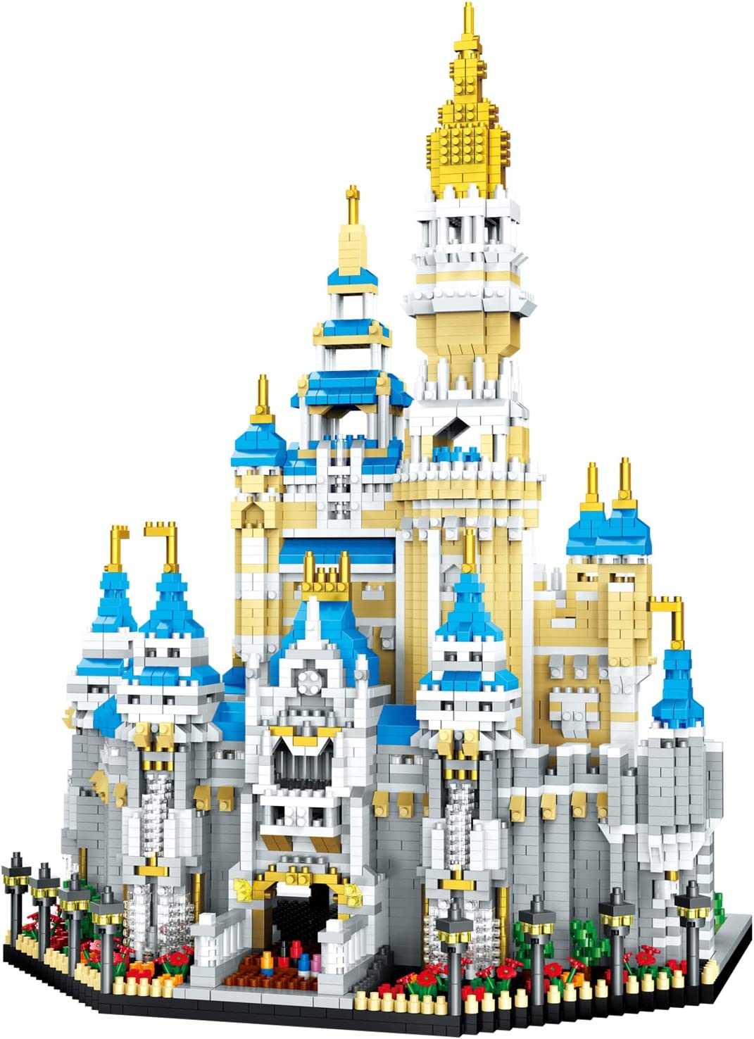 LEGO   TzFioy Fairyland Castle Building Blocks Set (5297Pcs) European Architecture Model Educational Toys Micro Bricks for Kids Adults