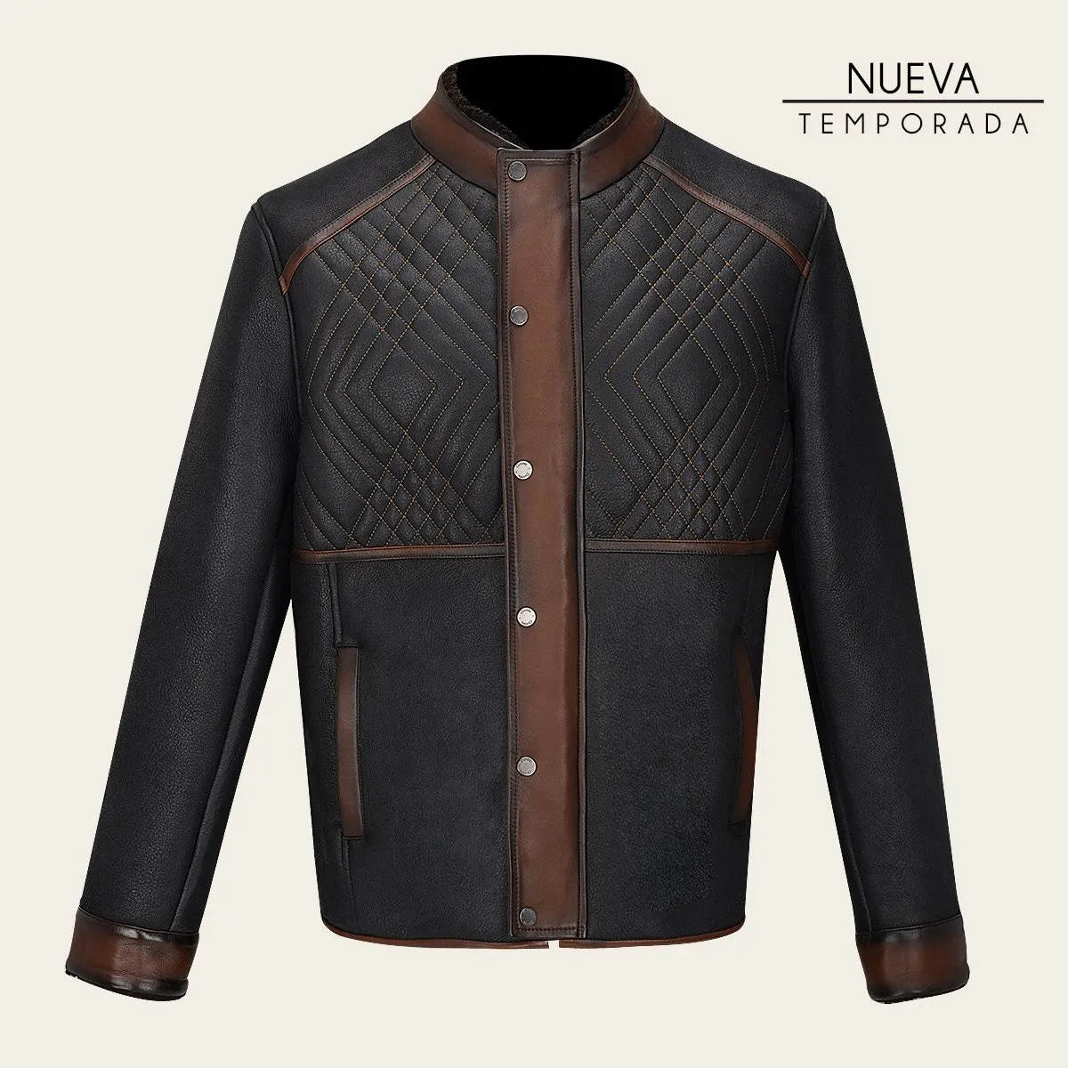 Chamarra En Piel Genuina.