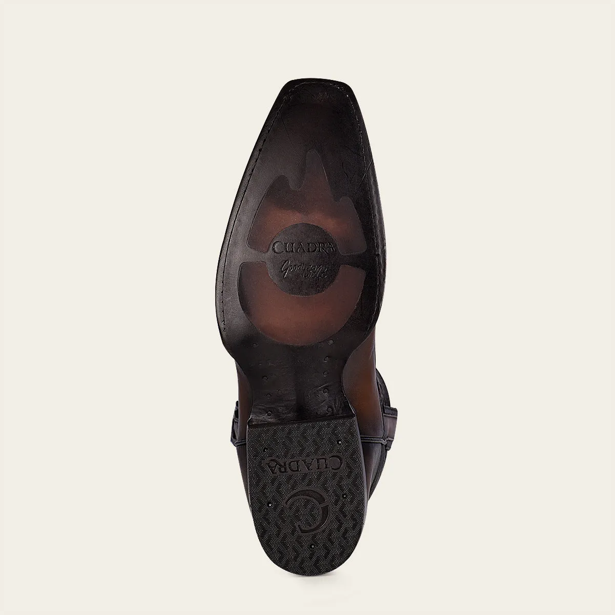 Bota vaquera en piel genuina de mantarraya.