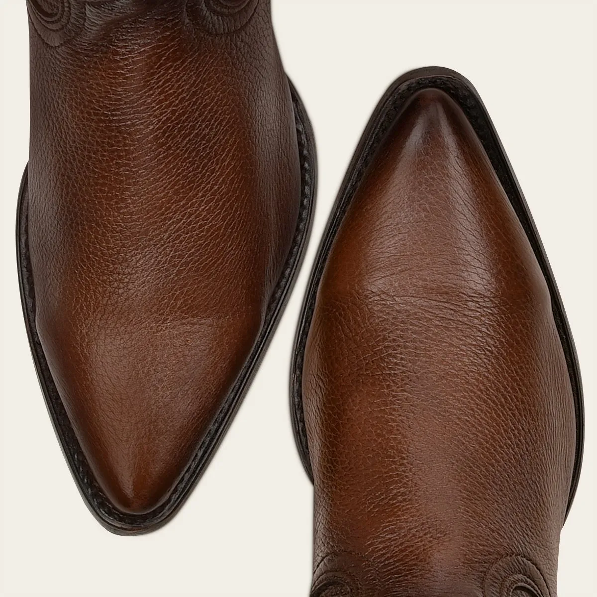 Bota vaquera en piel genuina de venado.