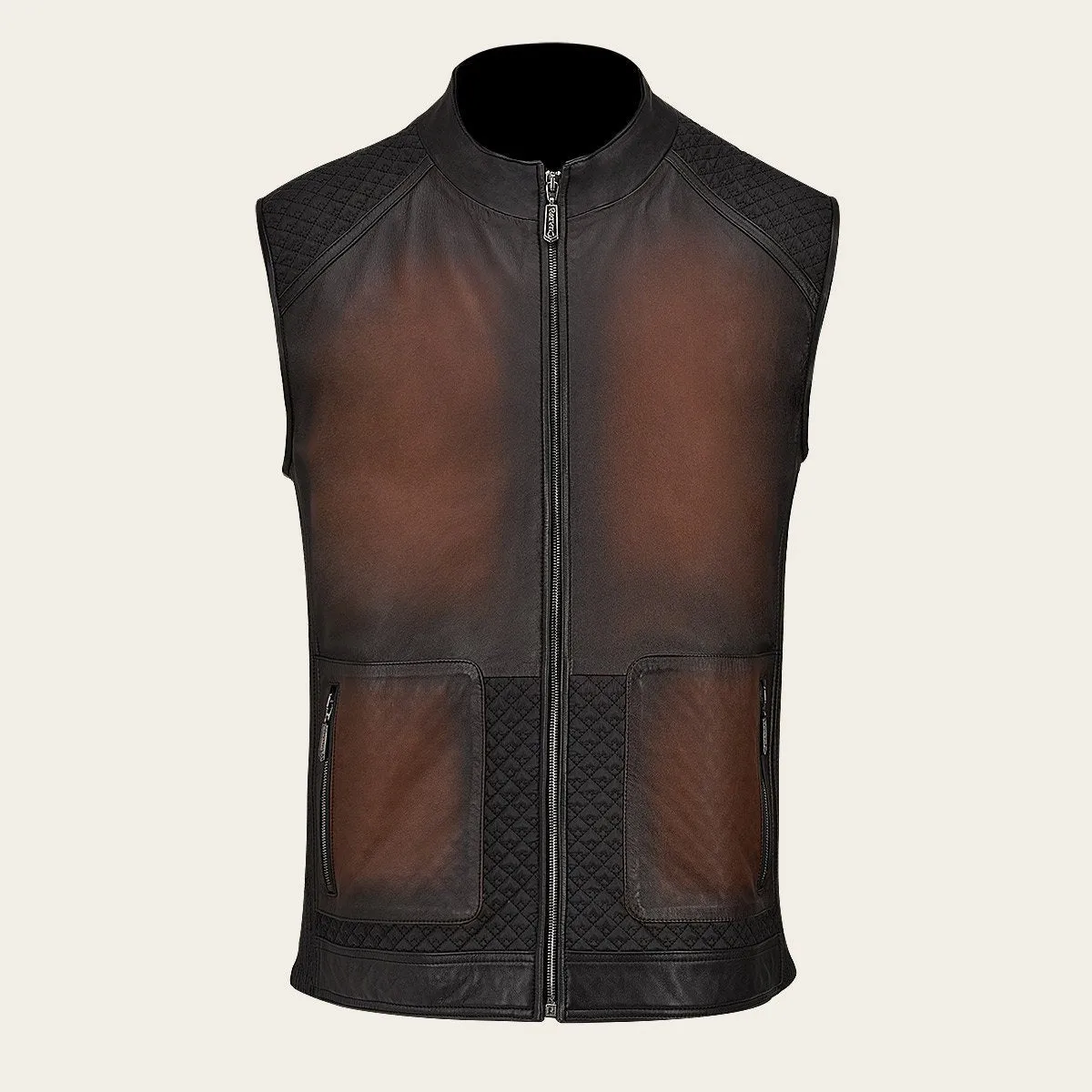 Chaleco Para Caballero En Piel Genuina.