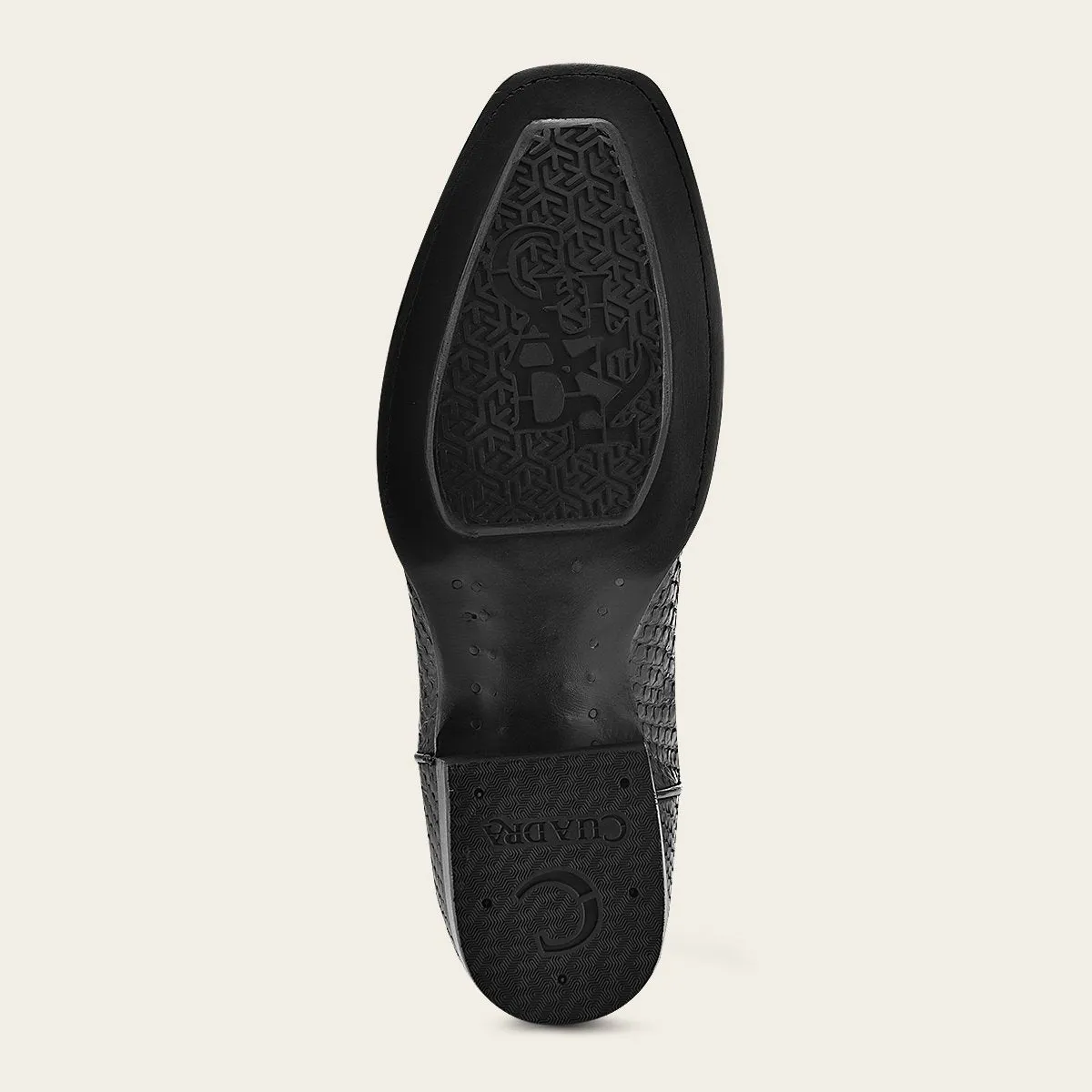 Bota vaquera en piel de pitón.
