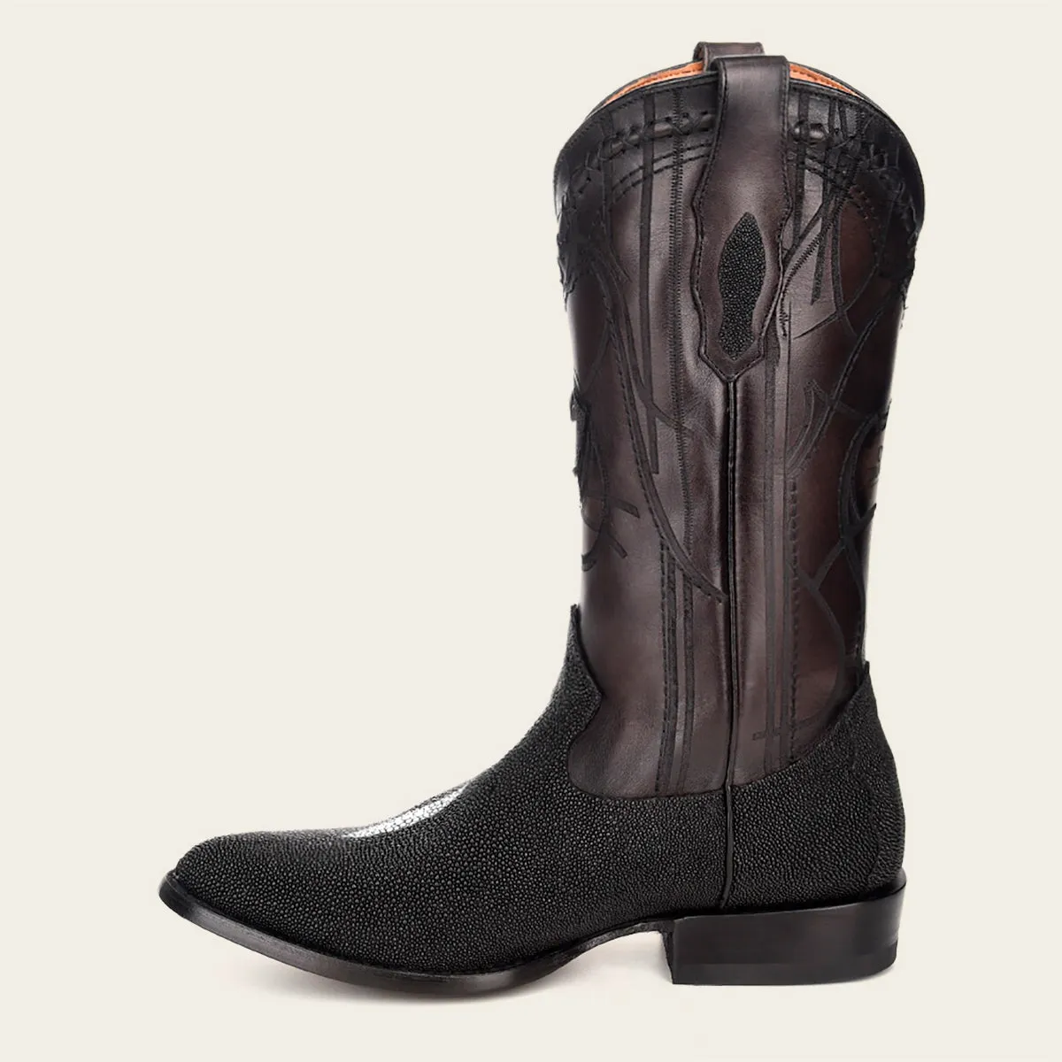Bota en piel de mantarraya