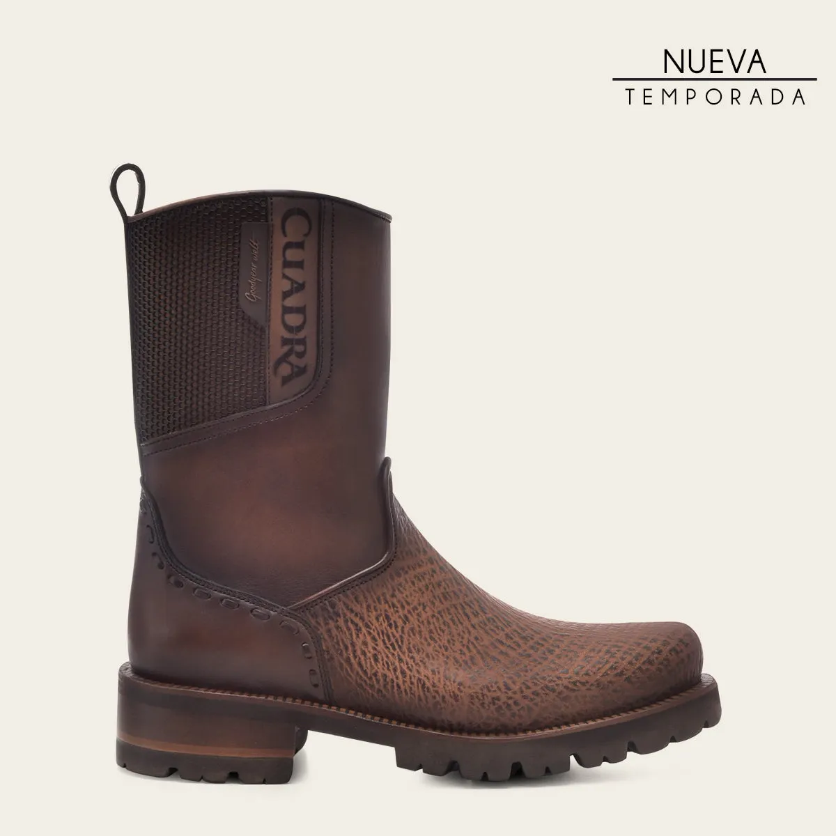 Bota en Piel Genuina de Tiburón.