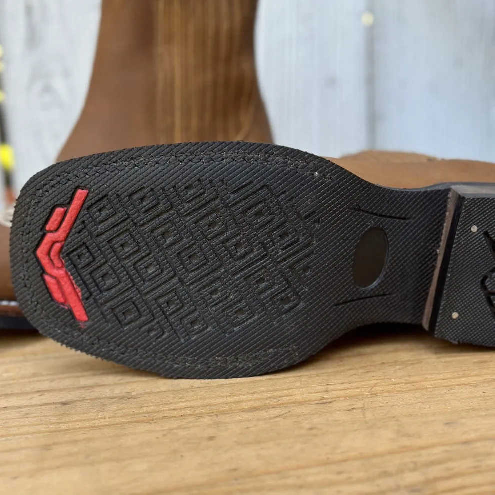 CB-010H Capitan Tan - Western Ankle Boots with Rubber Sole for Men