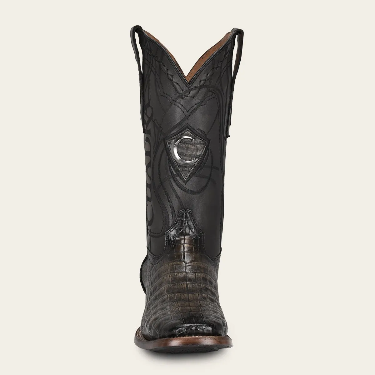 Bota rodeo en piel de fuscus.