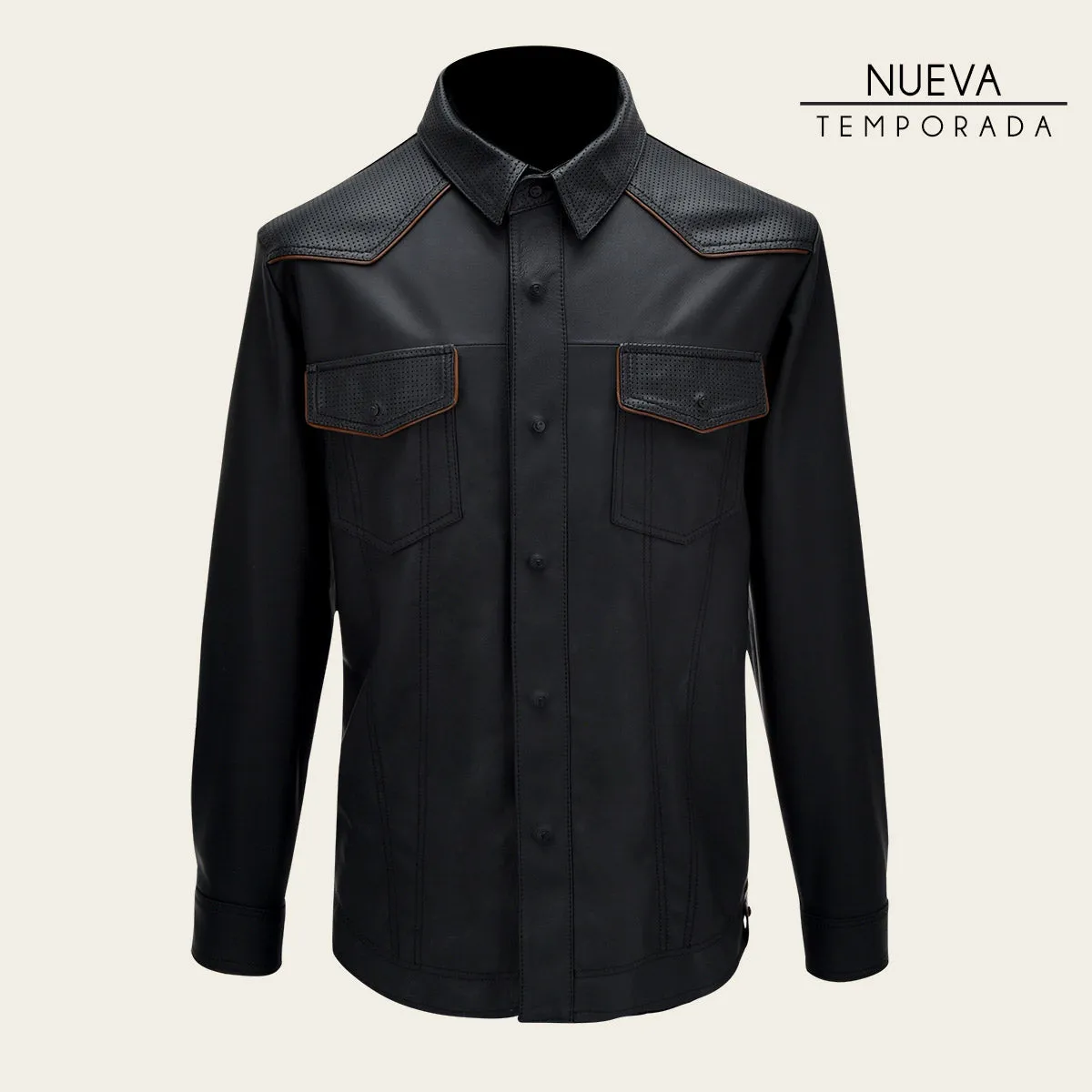 Camisola En Piel Genuina De Ovino