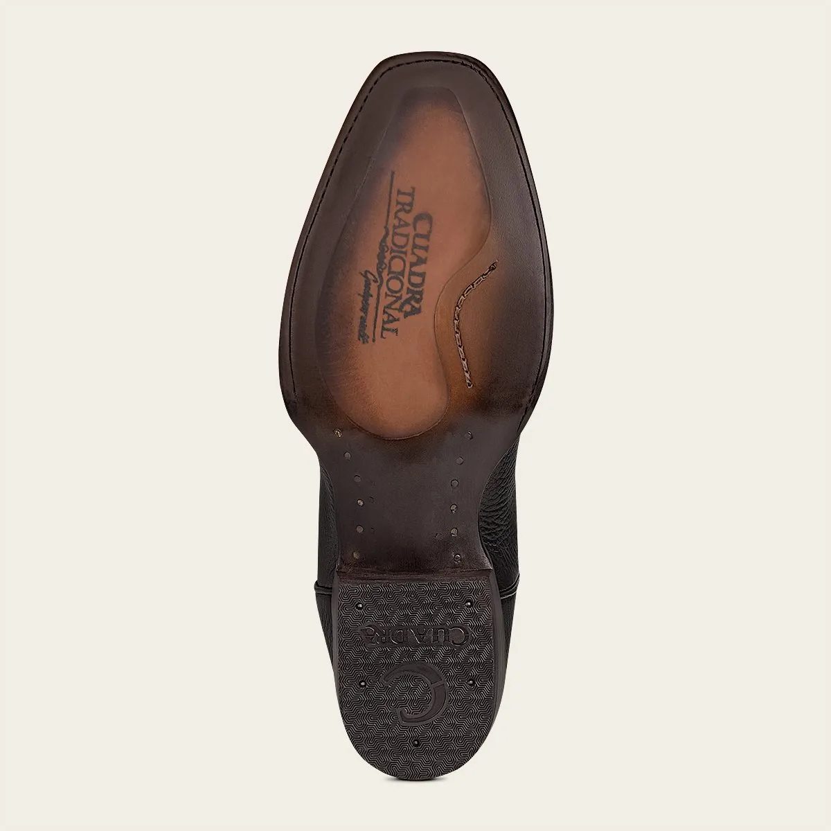 Bota tradicional en piel genuina de venado
