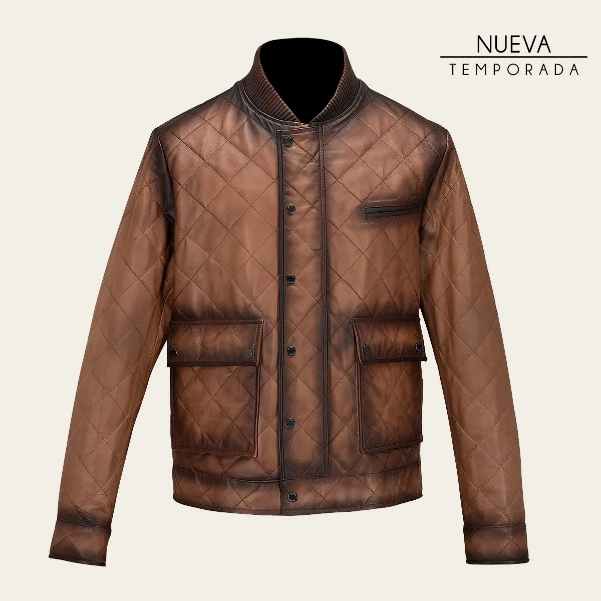 Chamarra Para Caballero En Piel Genuina.