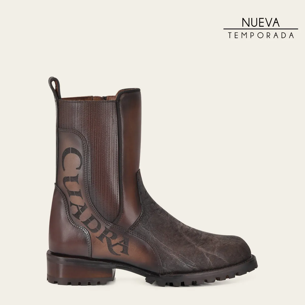 Bota en Piel Genuina de Elefante.