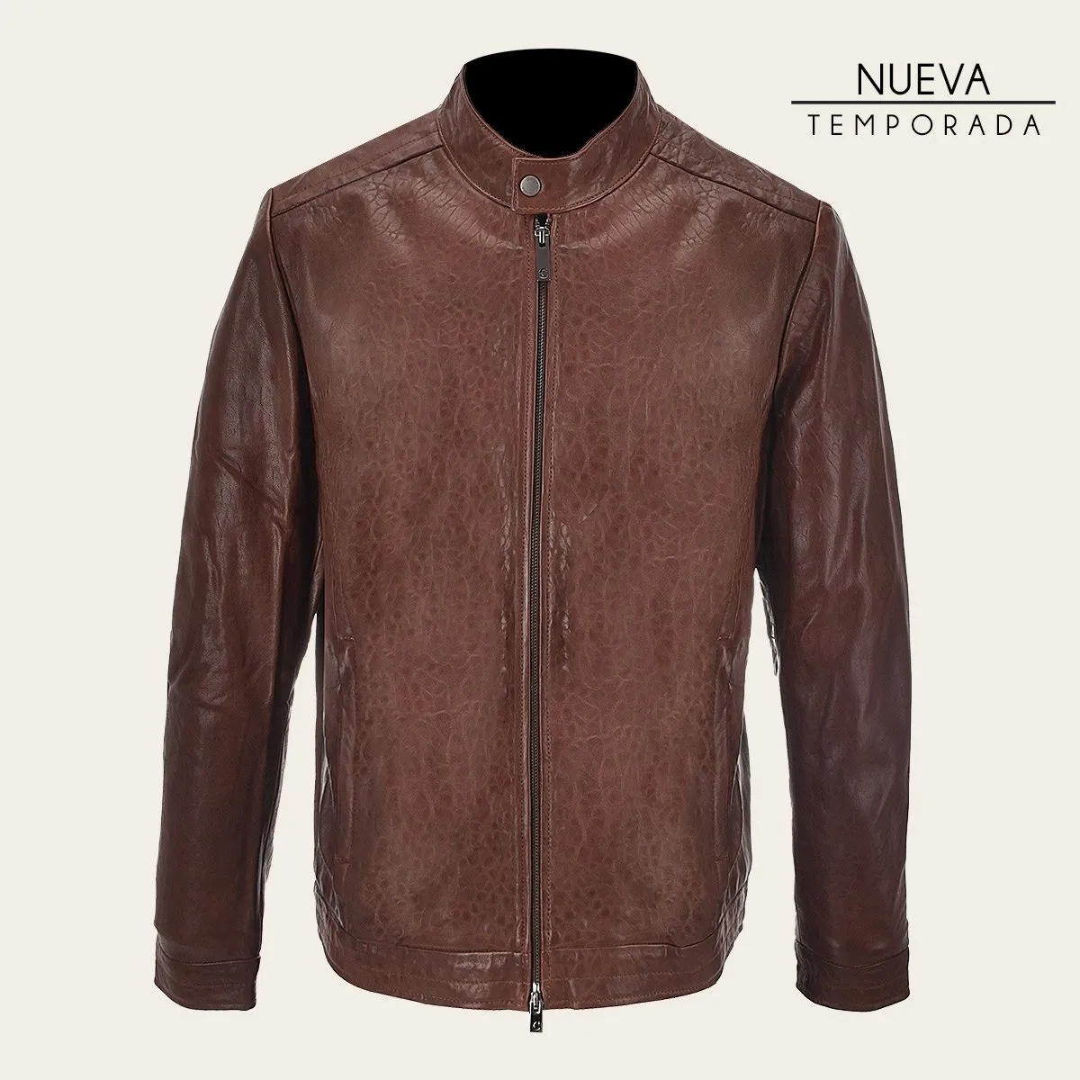 Chamarra Para Caballero En Piel Genuina.