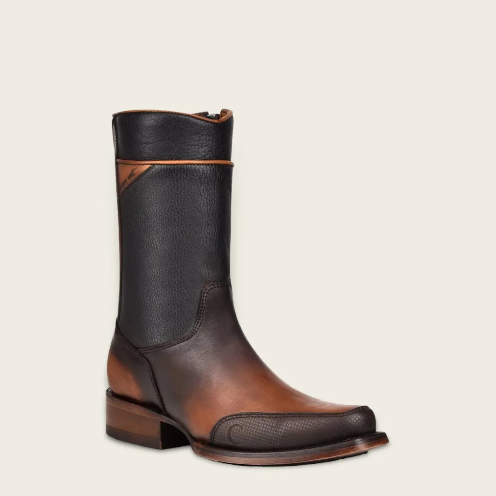 Bota de piel genuina para caballero