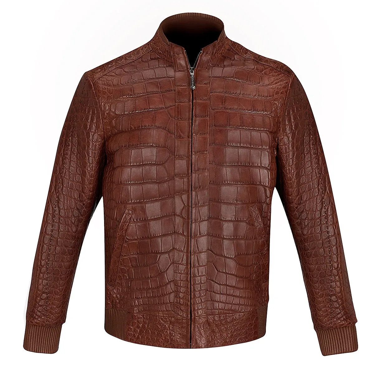 Chamarra Full Exotic En Piel Genuina De Alligator.