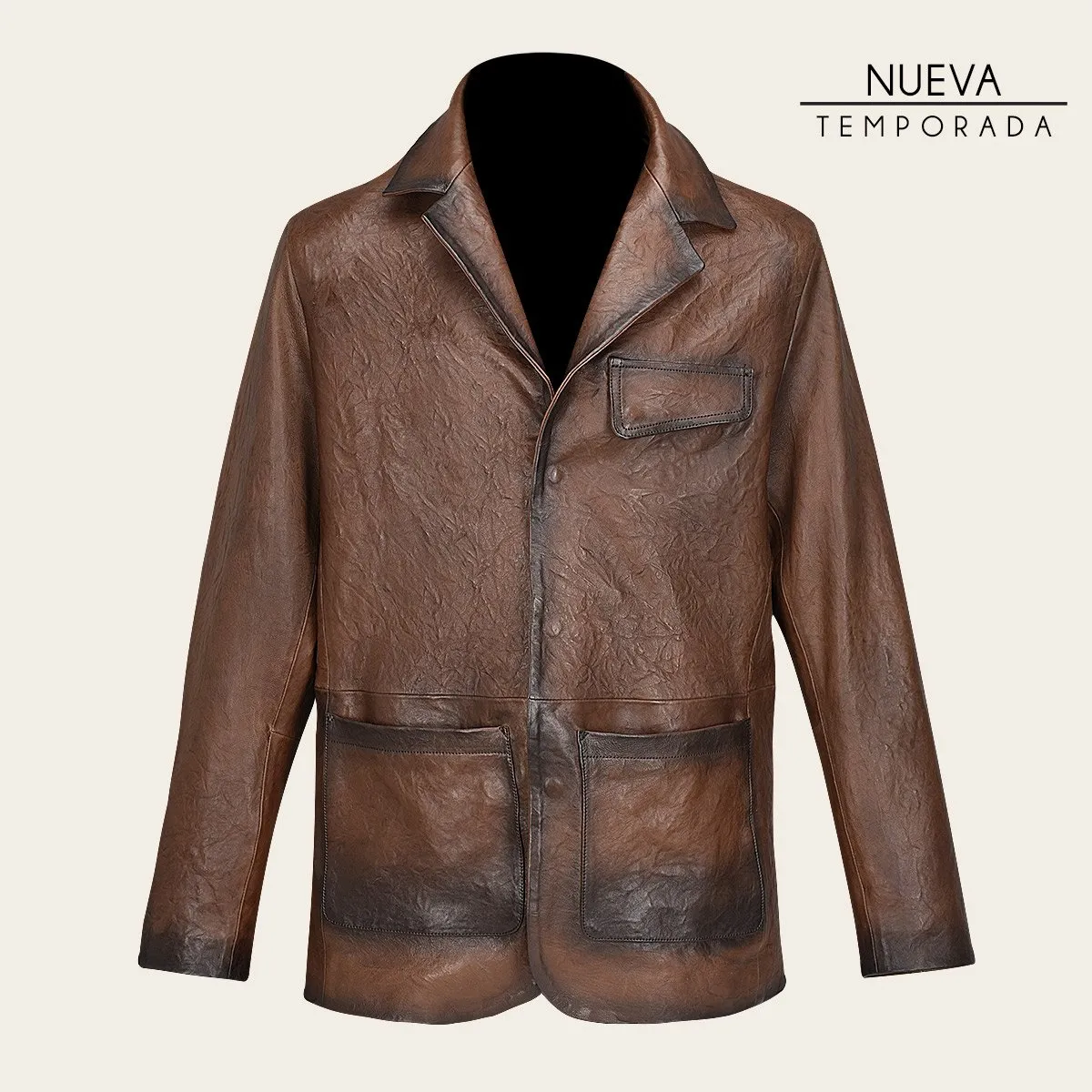 Saco Para Caballero En Piel Genuina.