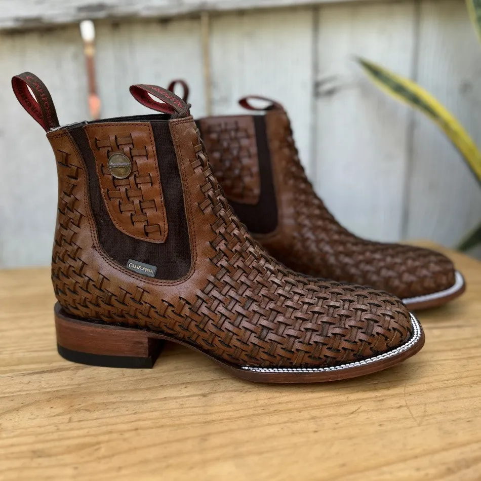 CB-05 Brown Petatillo - Petatillo Western Ankle Boots for Men