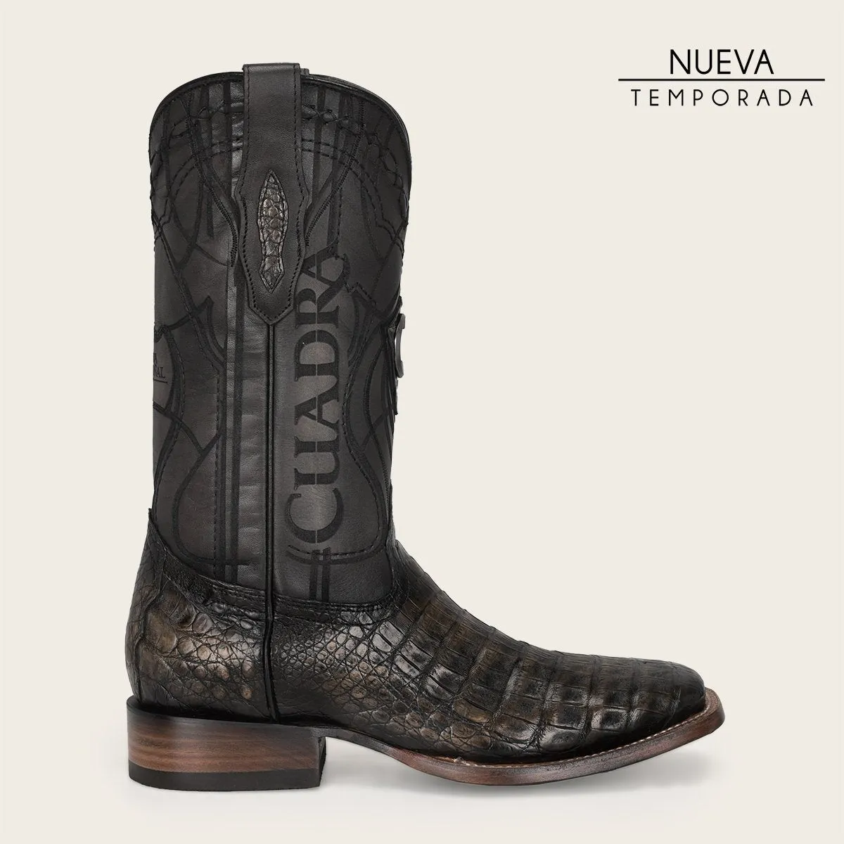 Bota rodeo en piel de fuscus.