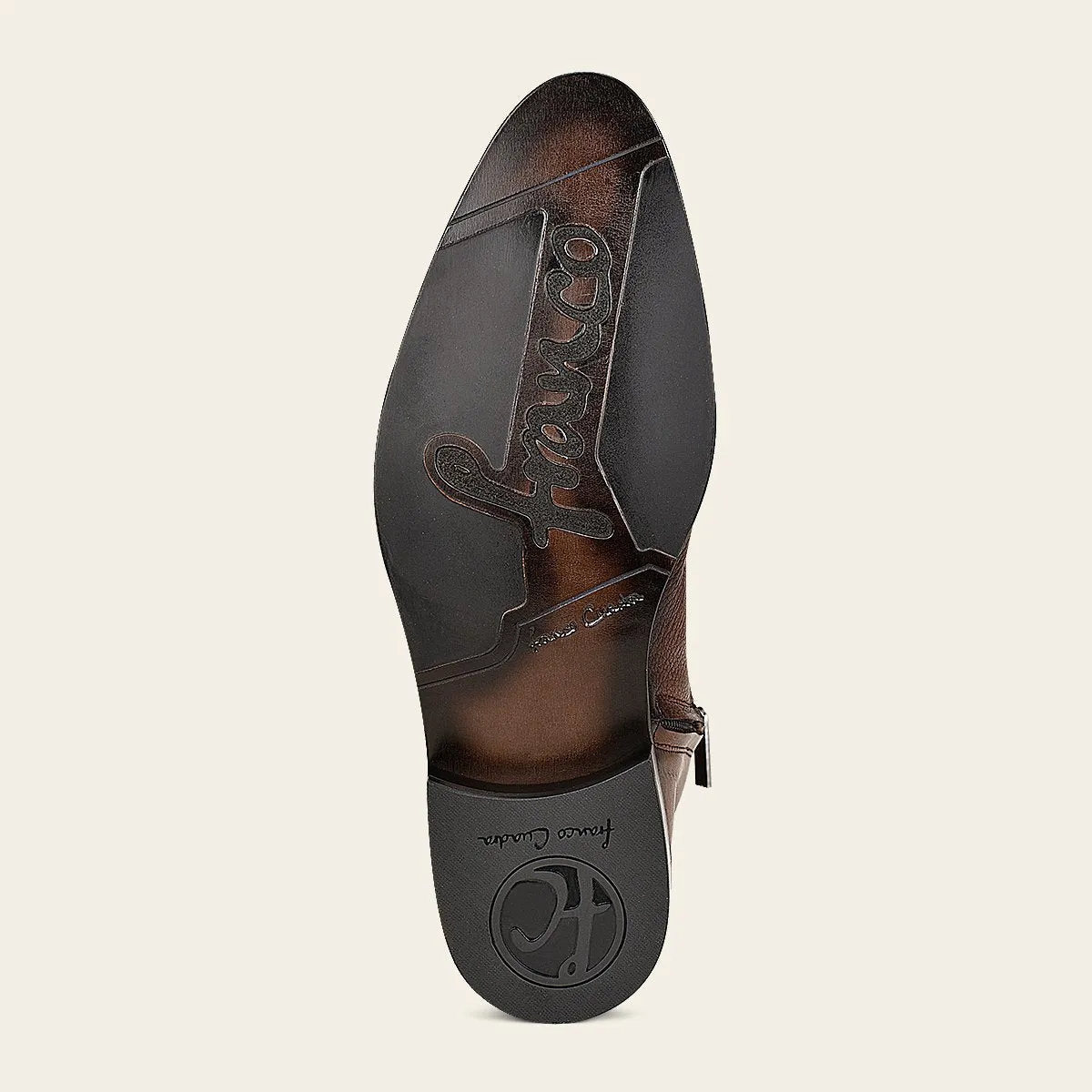 Bota en piel genuina de venado.