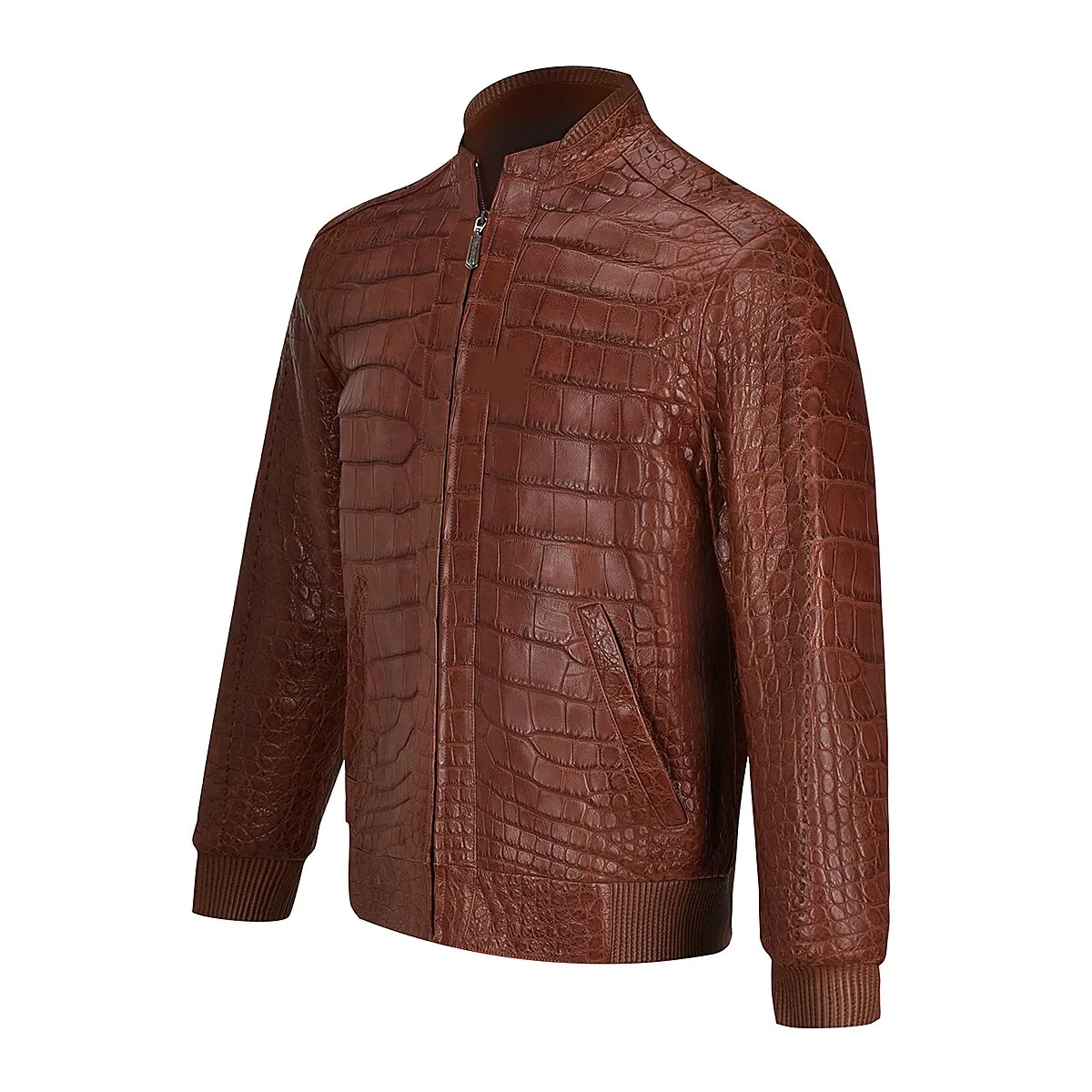 Chamarra Full Exotic En Piel Genuina De Alligator.