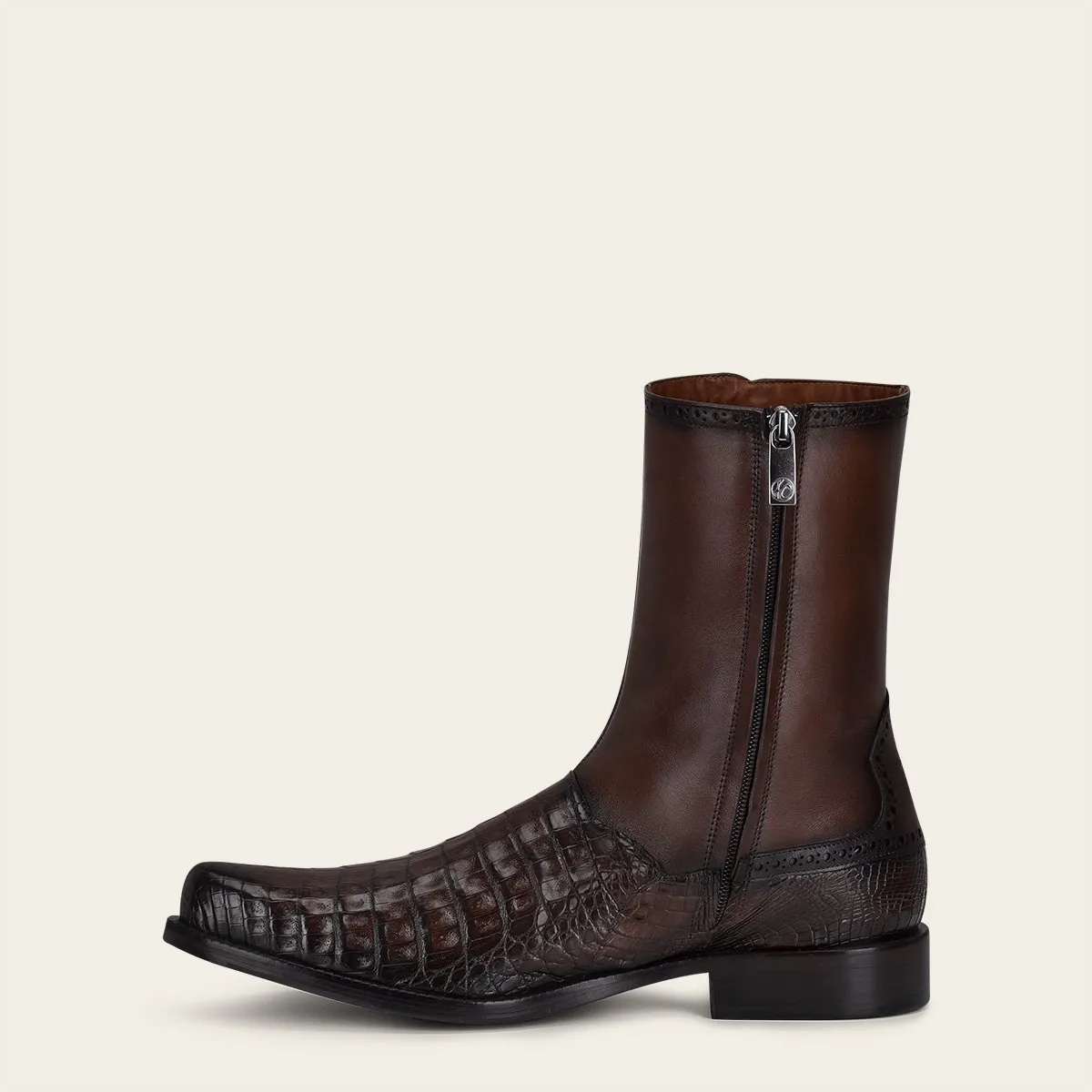 Bota de vestir en piel genuina de caimán