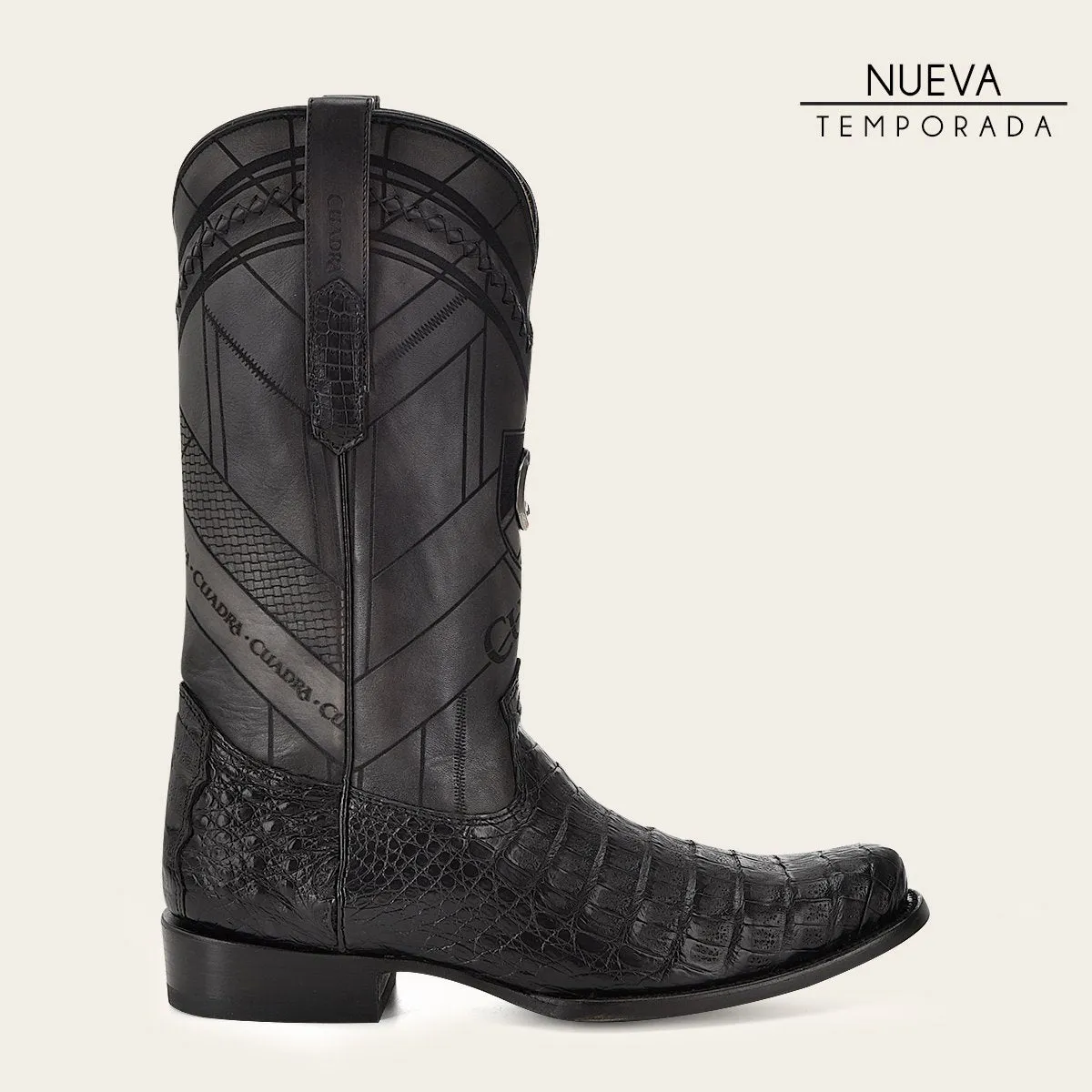 Bota en piel genuina de fuscus.