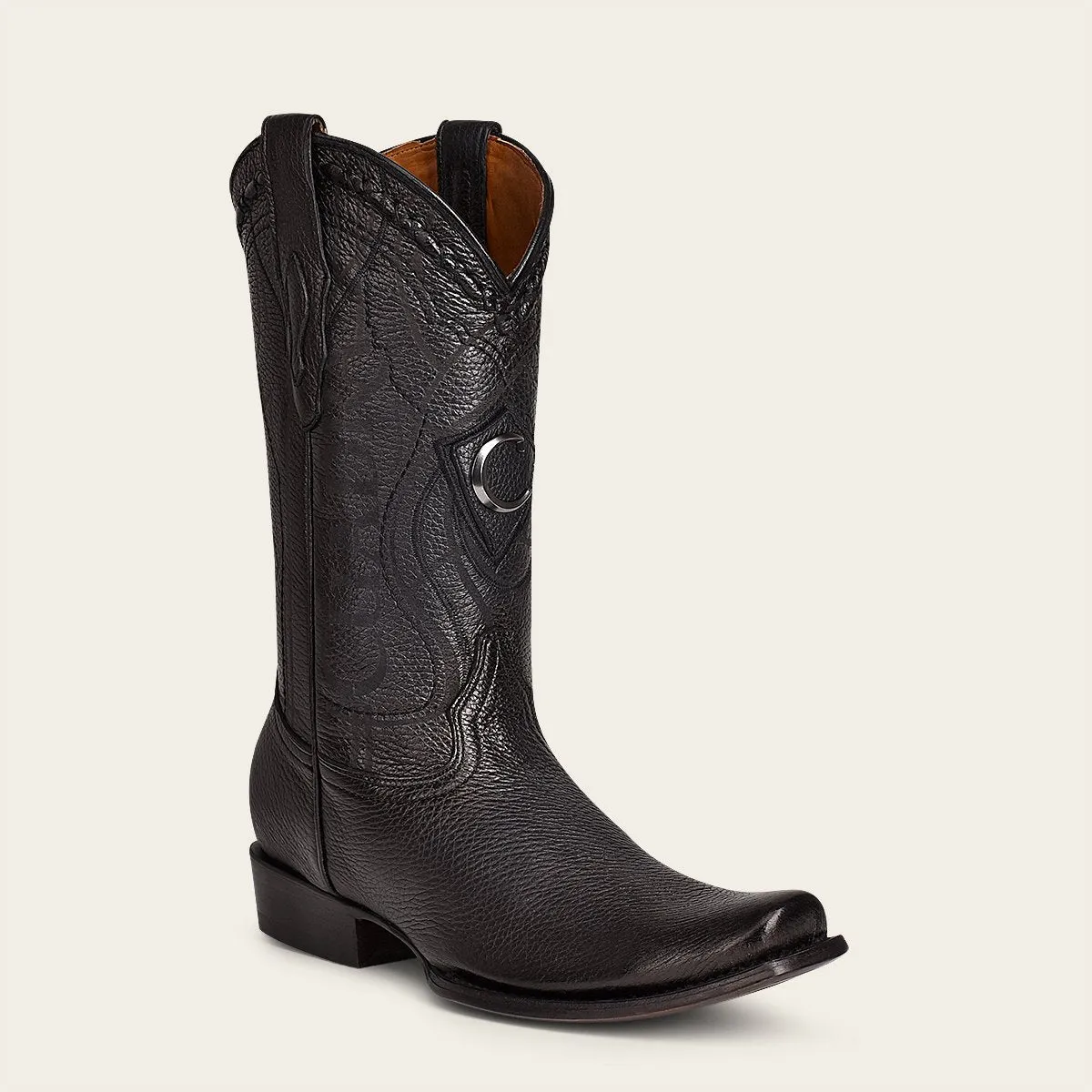 Bota tradicional en piel genuina de venado