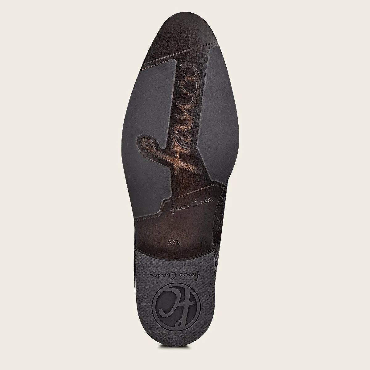Bota de vestir en piel genuina de caimán