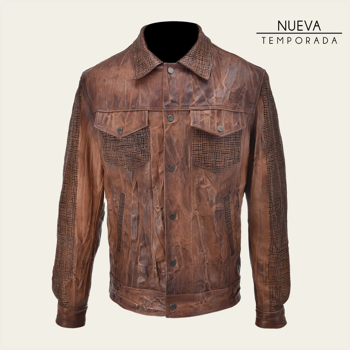 Chamarra En Piel Genuina De Ovino