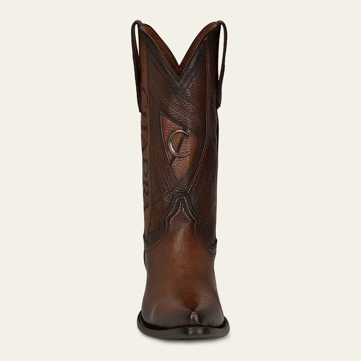 Bota vaquera en piel genuina de venado.