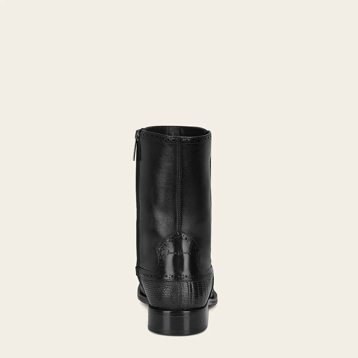 Bota de vestir en piel genuina de lizard.