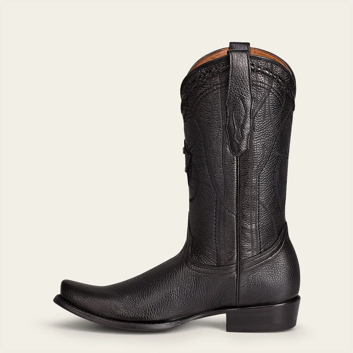 Bota tradicional en piel genuina de venado