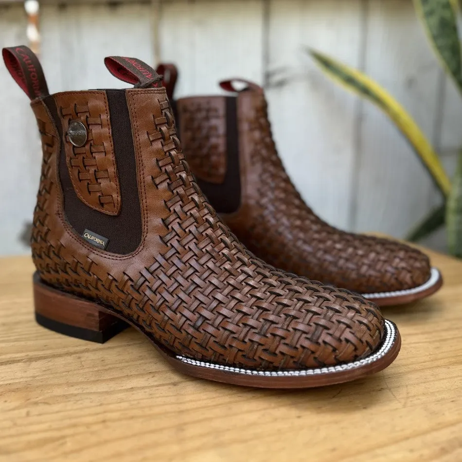 CB-05 Brown Petatillo - Petatillo Western Ankle Boots for Men