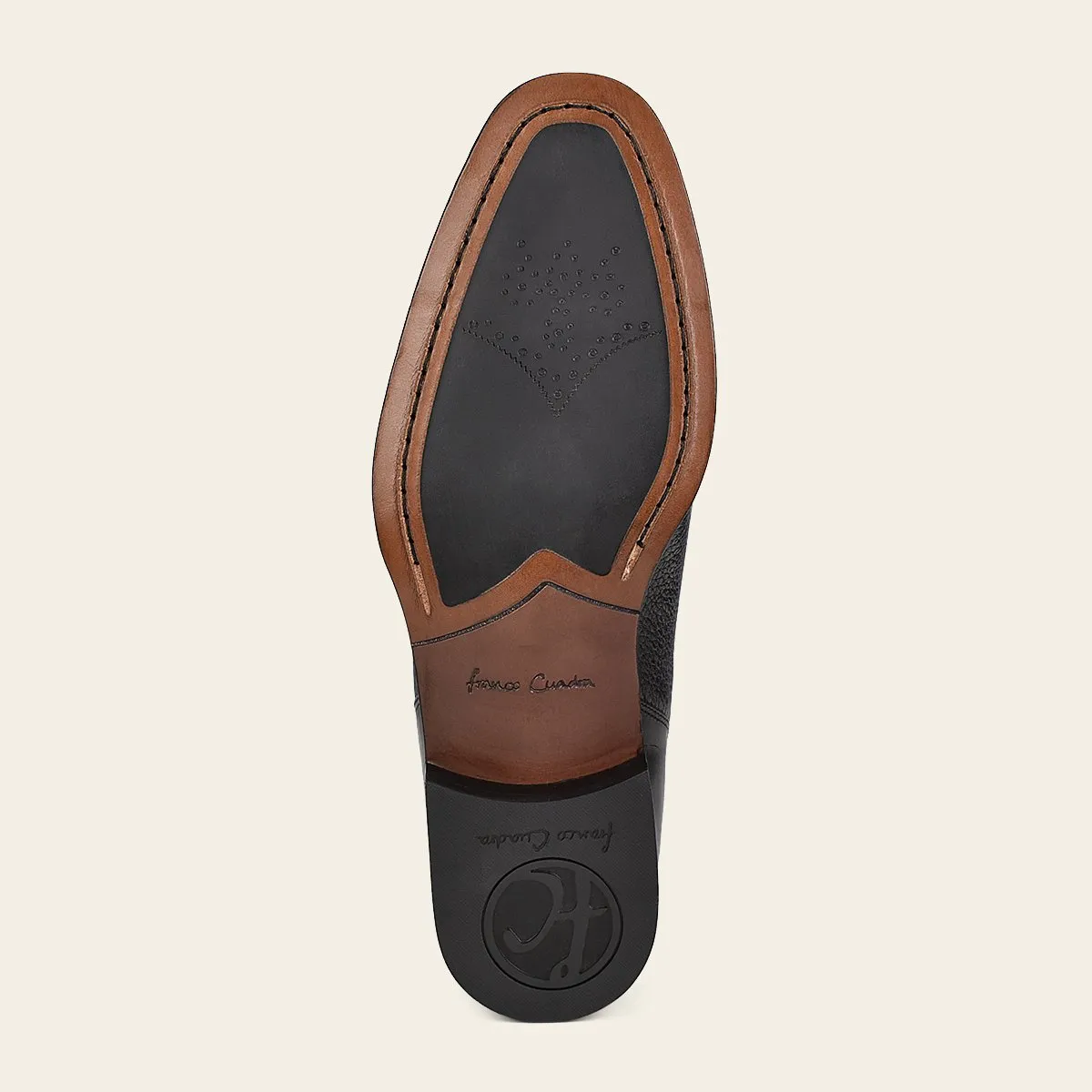 Zapato de vestir en piel genuina de venado.