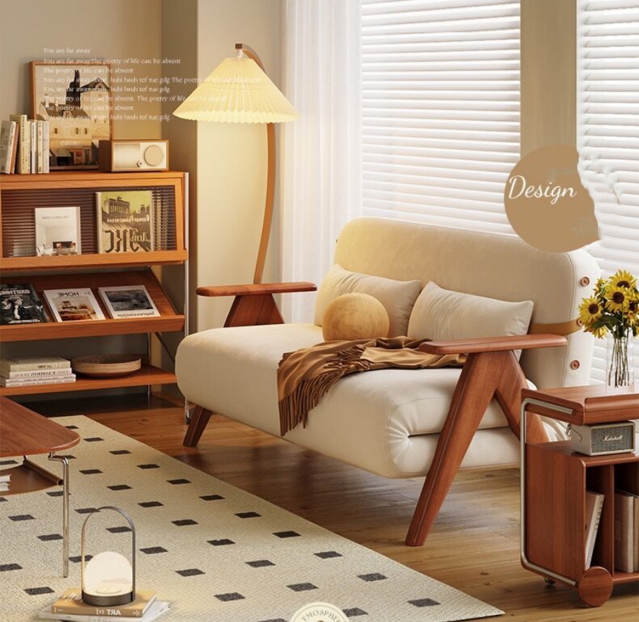 Sofá cama nórdico plegable que ahorra espacio